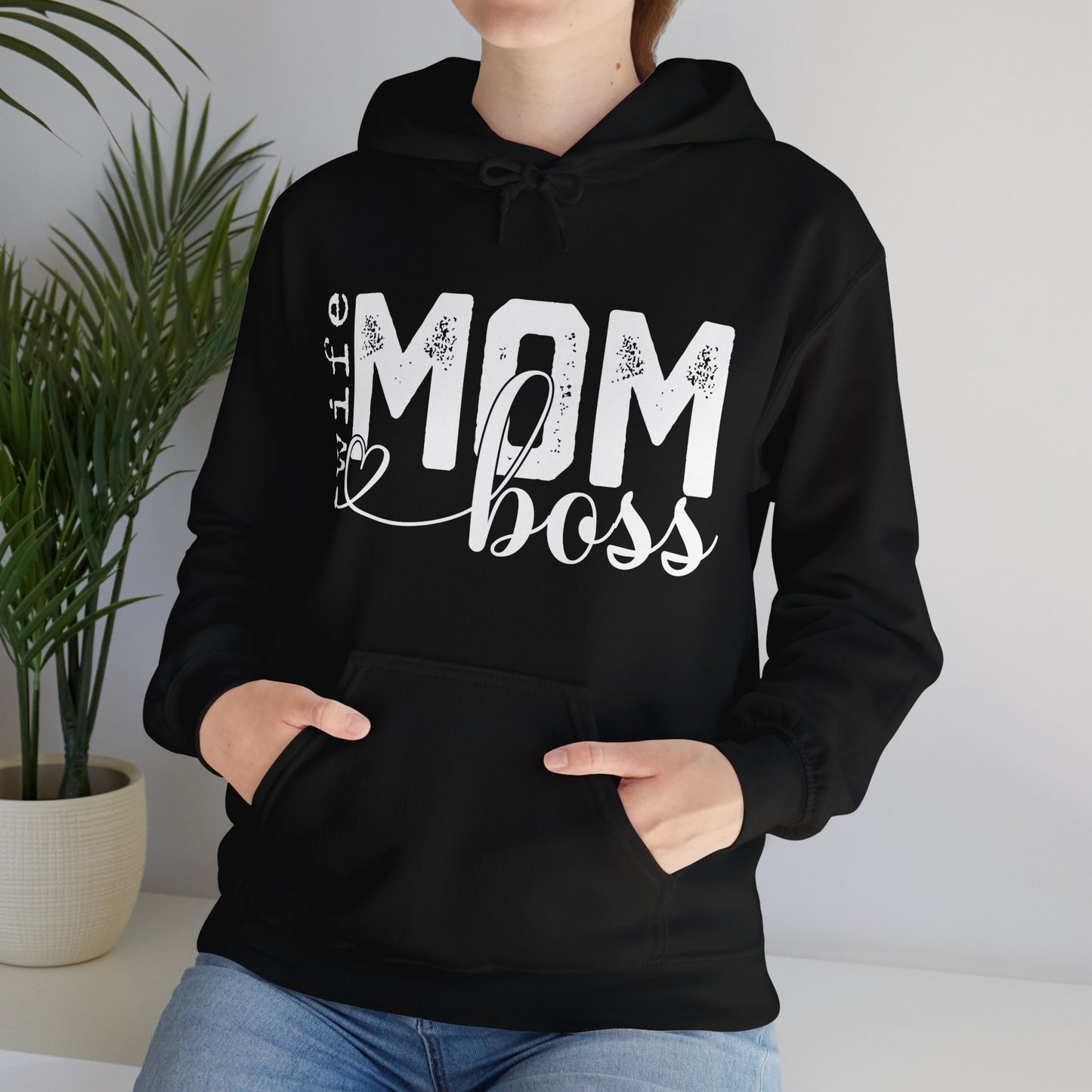 Wife Mom Boss Hoodie - Mother's Day Gift - Custom Mama Hoodie