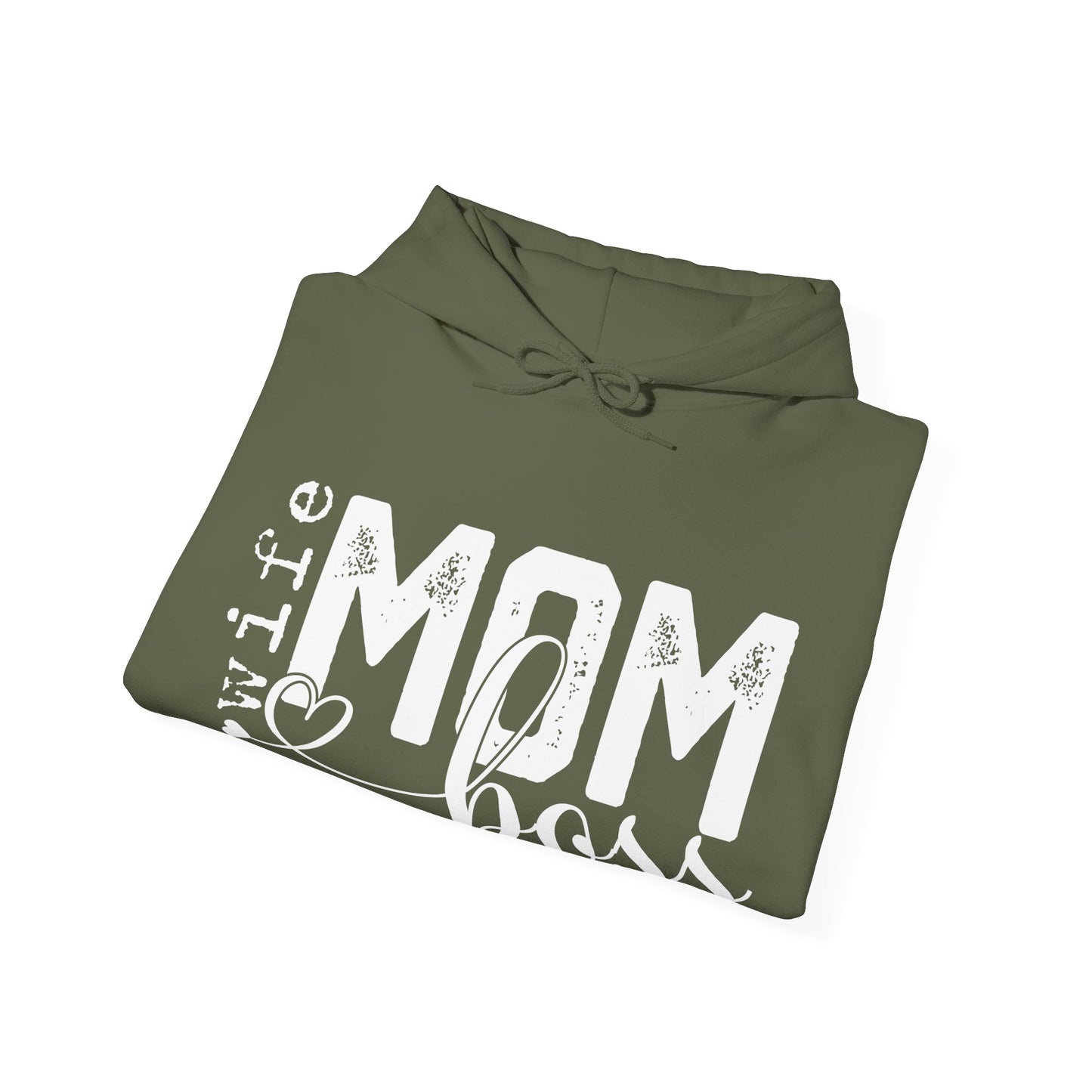 Wife Mom Boss Hoodie - Mother's Day Gift - Custom Mama Hoodie
