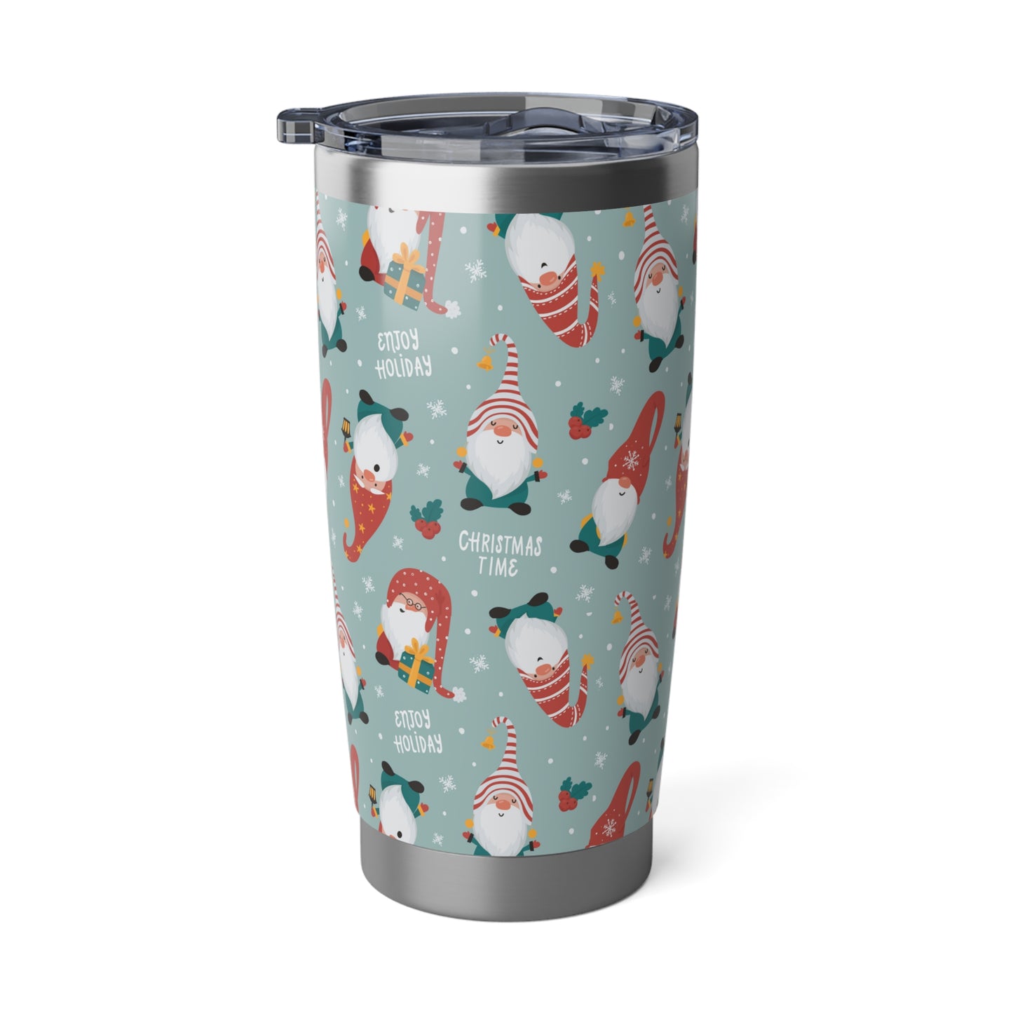 Personalized Christmas Gnomes 20oz Tumbler Christmas Gift Gnome Christmas Theme Vagabond Tumbler Personalized Gift for Holiday