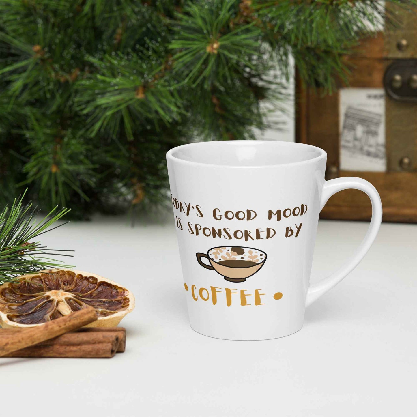 12oz Ceramic Mug: Latte Glossy Finish - Eraya Studio