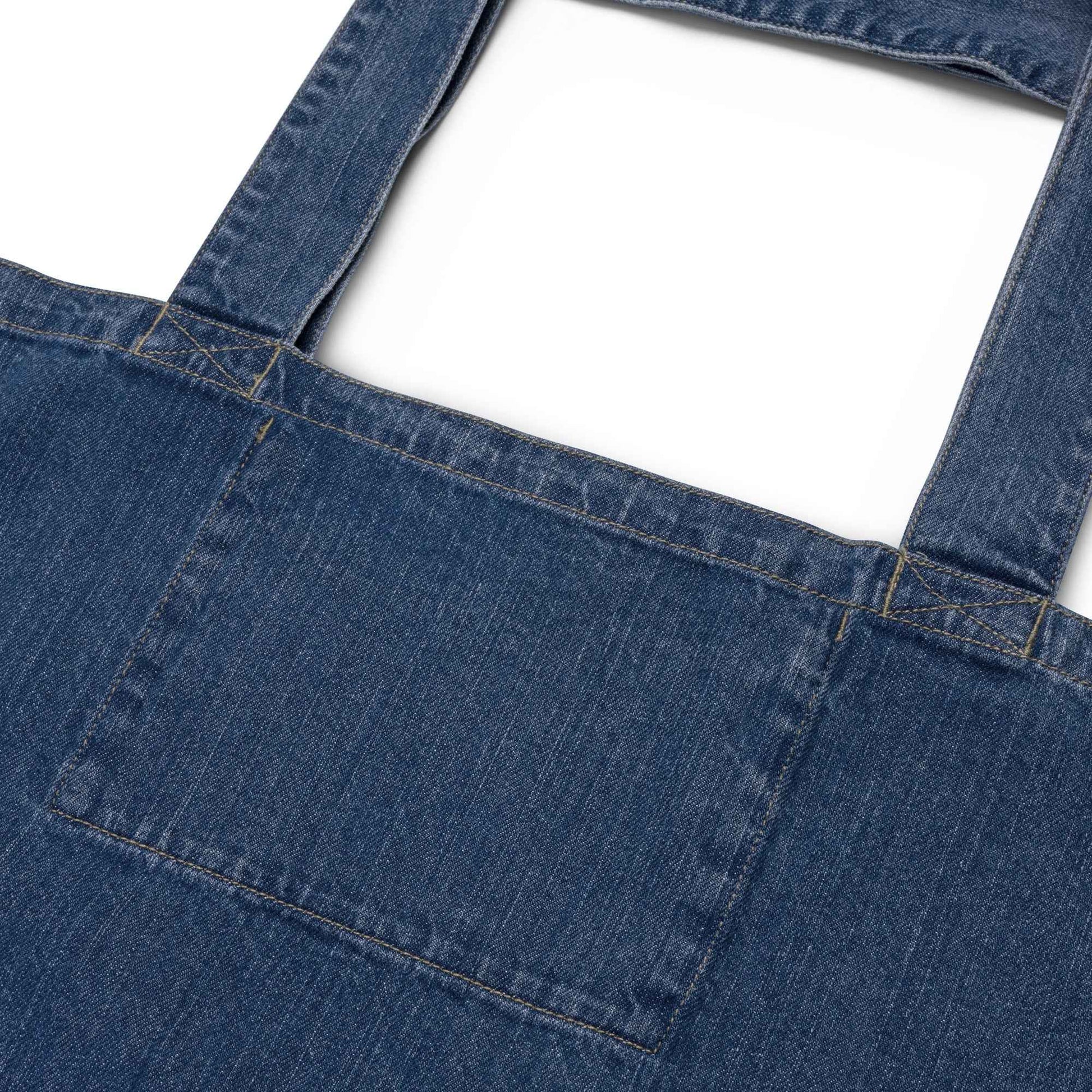 Organic Denim Tote Bag: Radiate Positivity - Eraya Studio