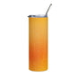20oz. Slim Tumbler: Vibrant Orange Glitter - Eraya Studio