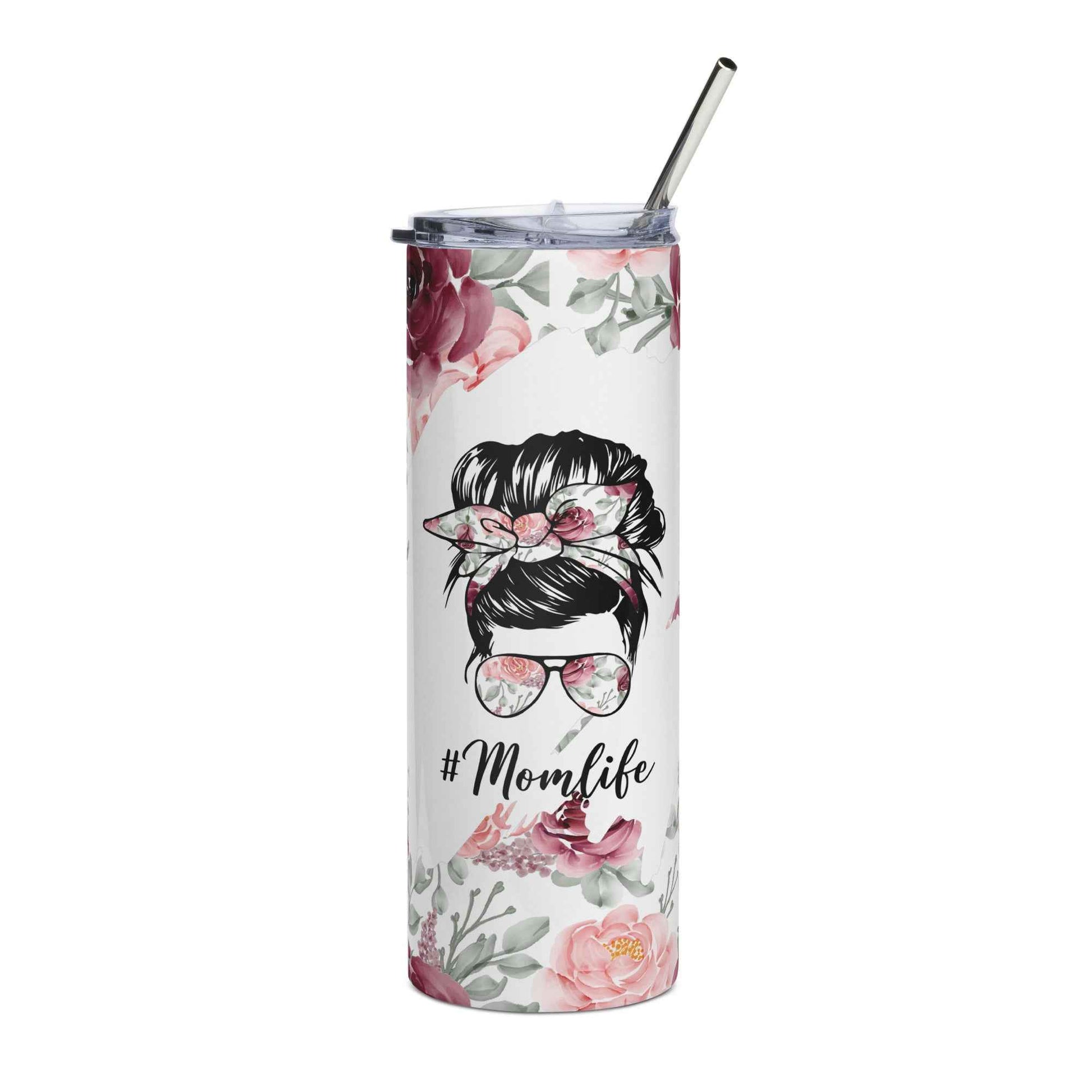 20oz. Slim Tumbler: Mom Life - Eraya Studio