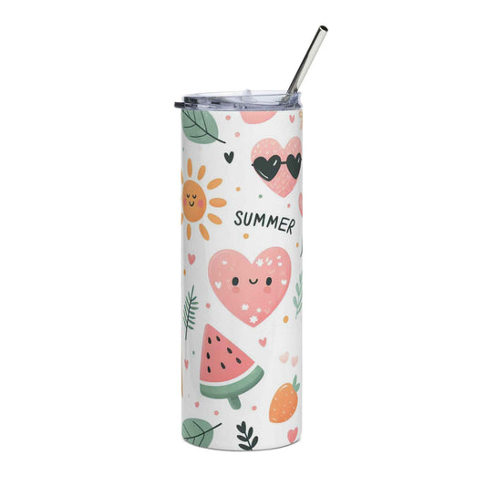 20oz. Slim Tumbler: Summer - Eraya Studio
