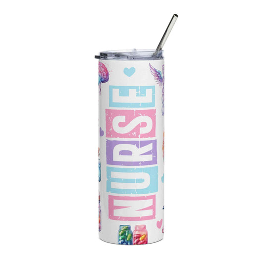 20oz. Slim Tumbler: Nurse Medical Theme - Eraya Studio