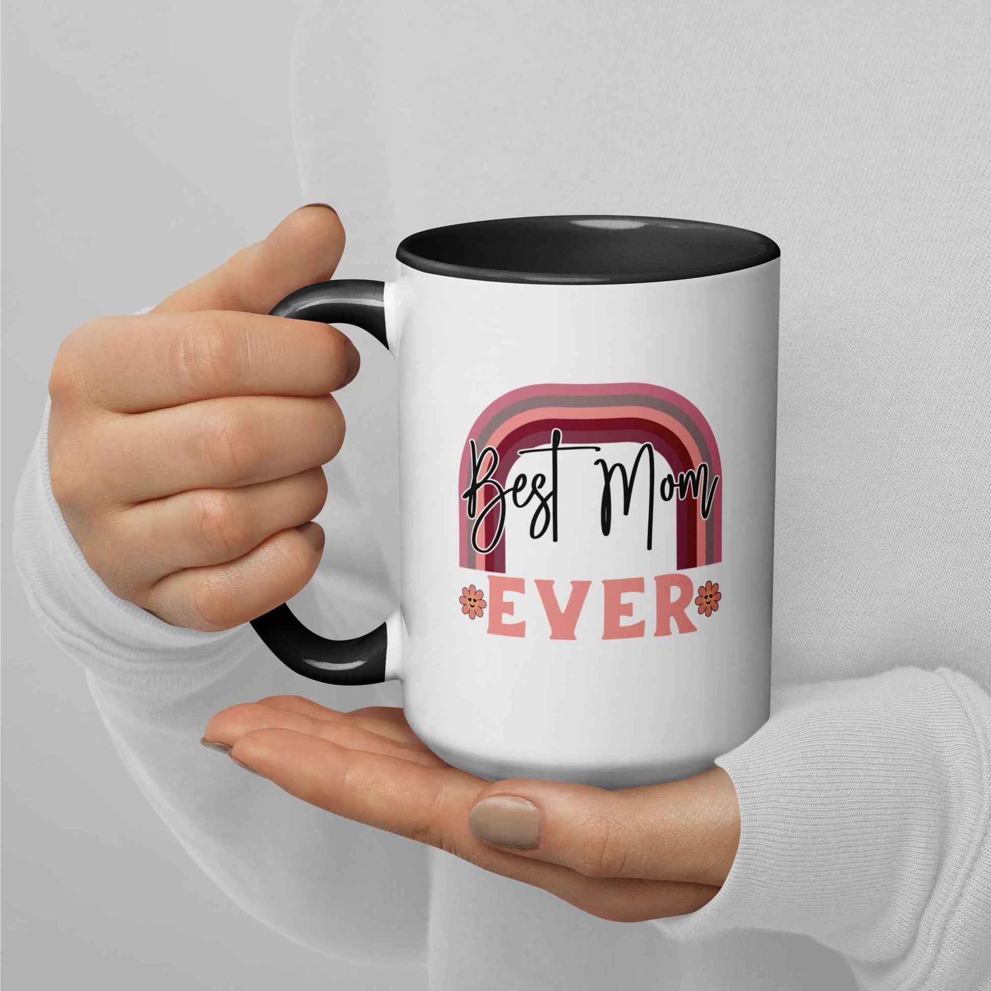 Colorful Ceramic Mug: Best Mom Ever - Eraya Studio