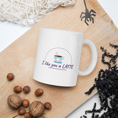 Personalized White Glossy Ceramic Mug – 11oz Custom Coffee Mug | Gift for Him, Gift for Her, Couple Mug